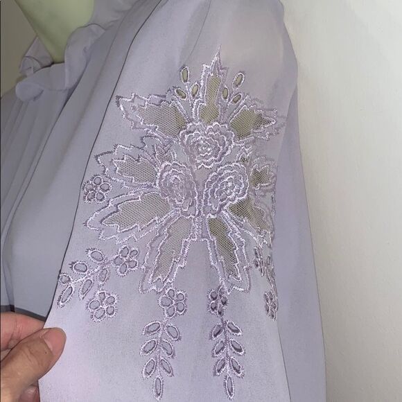 Vtg Ursula of Switzerland pale lavender dress - Picture 5 of 8